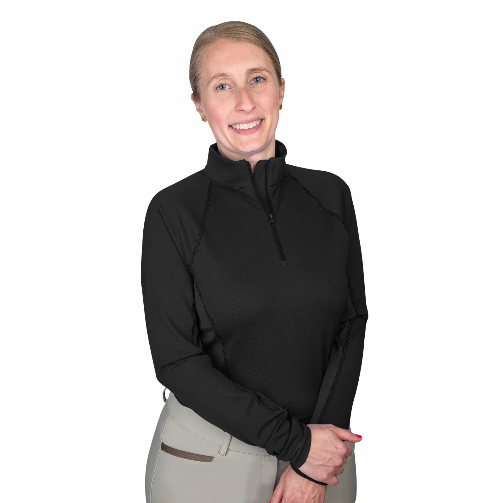 Ovation Ladies Quarter Zip Long Sleeve Sun Shirt