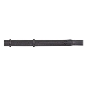 Ovation Leather Rubber Web Reins with Buckle Ends