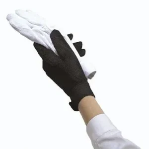 Ovation Sport Cotton Pebble Gloves LG Black