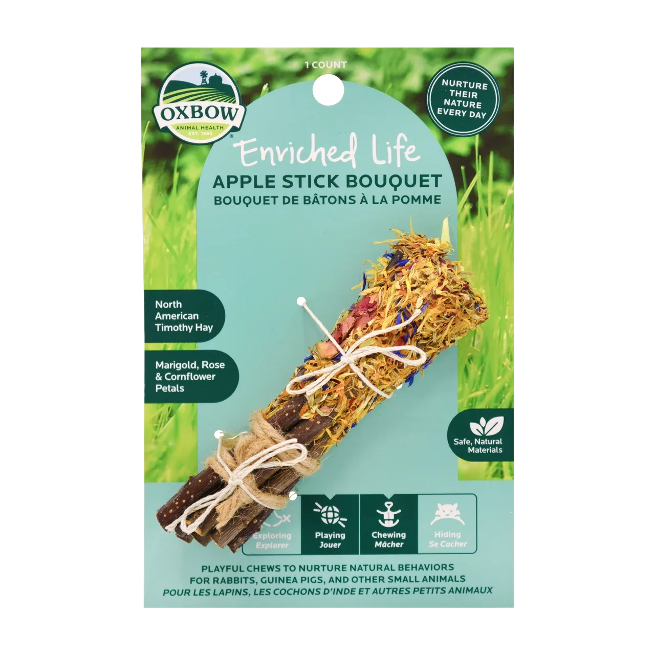 Oxbow Animal Health Enriched Life Apple Stick Bouquet Small Animal Chew One Size