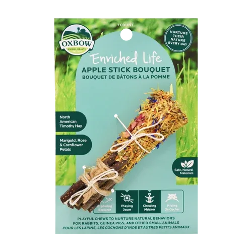 Oxbow Animal Health Enriched Life Apple Stick Bouquet Small Animal Chew One Size - Image 2