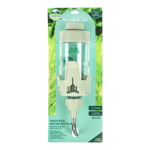 Oxbow Animal Health Enriched Life Dripless Water Bottle Off-White 15oz - Image 2