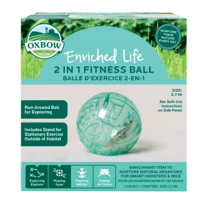 Oxbow Animal Health Enriched Life Small Animal 2-in-1 Fitness Ball One Size