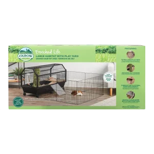 Oxbow Animal Health Enriched Life Small Animal Habitat w/Play Yard LG