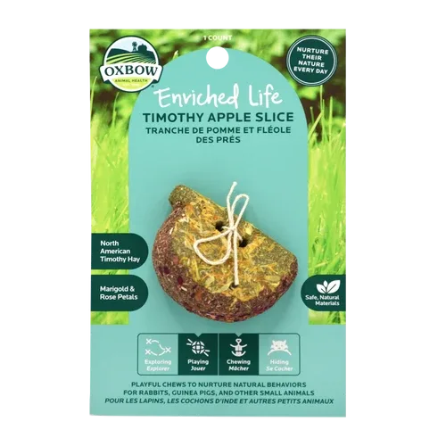 Oxbow Animal Health Enriched Life Timothy Apple Slice Small Animal Chew One Size - Image 2