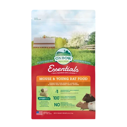 Oxbow Animal Health Essentials Mouse & Young Rat Food 2.5lb - Image 2