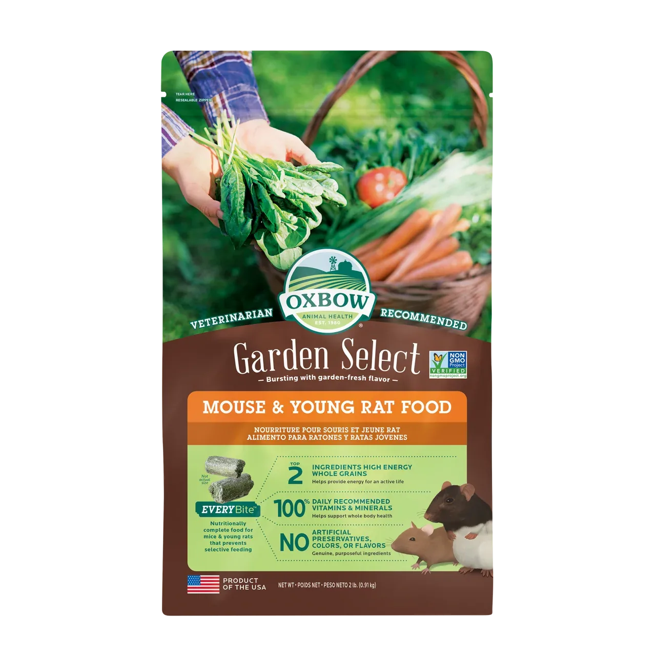 Oxbow Animal Health Garden Select Mouse & Young Rat Food 2lb