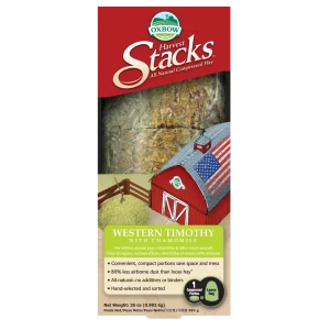 Oxbow Animal Health Harvest Stacks Western Timothy Hay & Chamomile Small Animal Treat 35oz