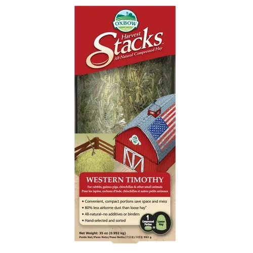 Oxbow Animal Health Harvest Stacks Western Timothy Hay Small Animal Treat 35oz - Image 2