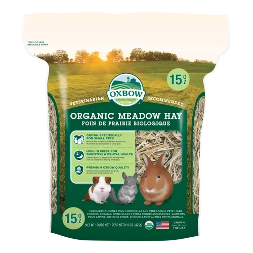 Oxbow Animal Health Organic Meadow Hay Small Animal Treat 15oz - Image 2
