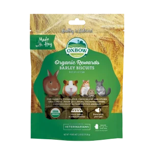 Oxbow Animal Health Organic Rewards Barley Biscuits Small Animal Treat 2.65oz