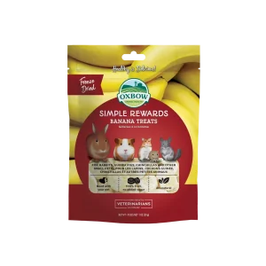 Oxbow Animal Health Simple Rewards Freeze Dried Banana Small Animal Treats 1oz