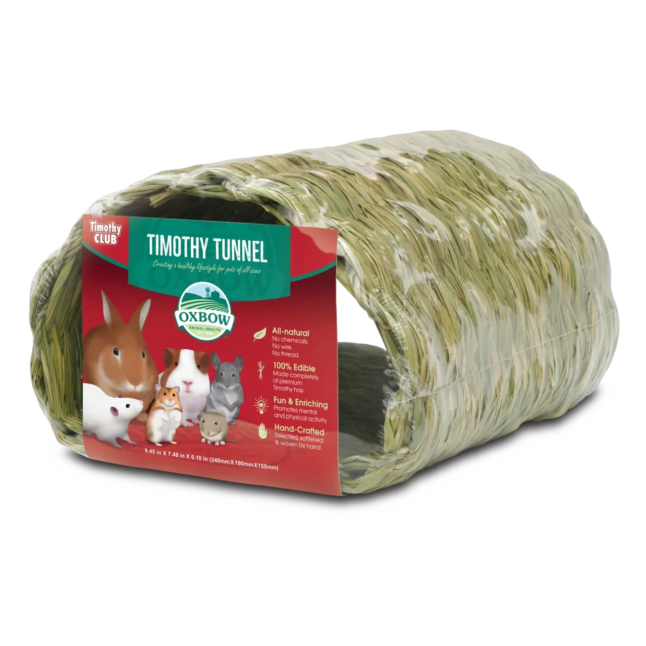 Oxbow Animal Health Timothy CLUB Timothy Hay Small Animal Tunnel Tan One Size