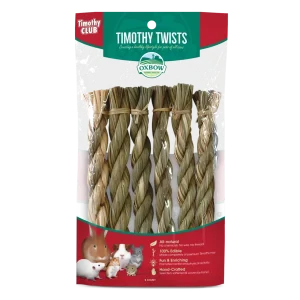 Oxbow Animal Health Timothy CLUB Timothy Hay Twists Small Animal Treat One Size