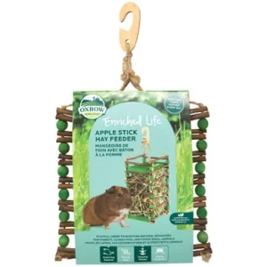 Oxbow Enriched Life Apple Stick Hay Feeder for Small Animals