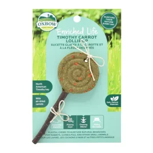 Oxbow Enriched Life Timothy Carrot Lollipop Small Animal Chew