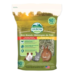 Oxbow Timothy Hay and Orchard Grass 90oz for Rabbits, Guinea Pigs, Chinchillas, and other Small Herbivores.
