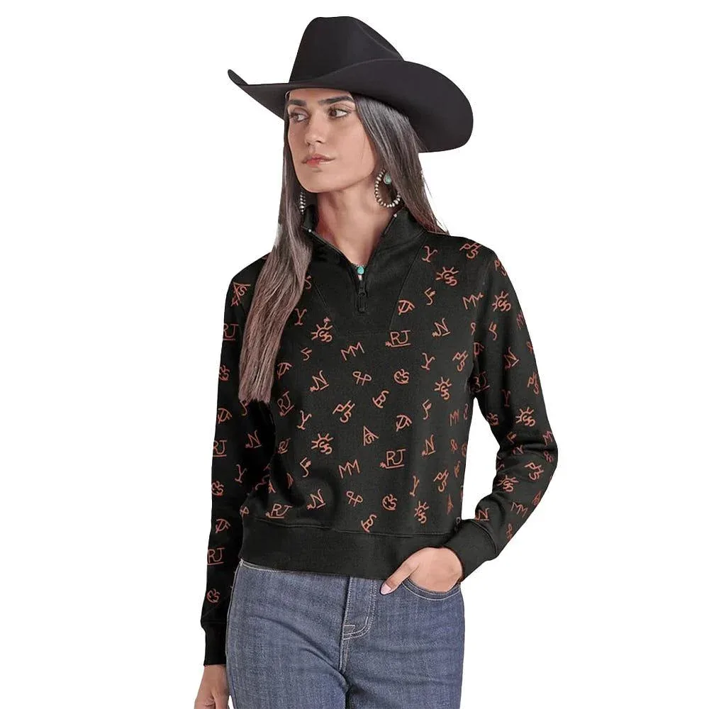 Panhandle Women's Black Ranch Brand Pullover