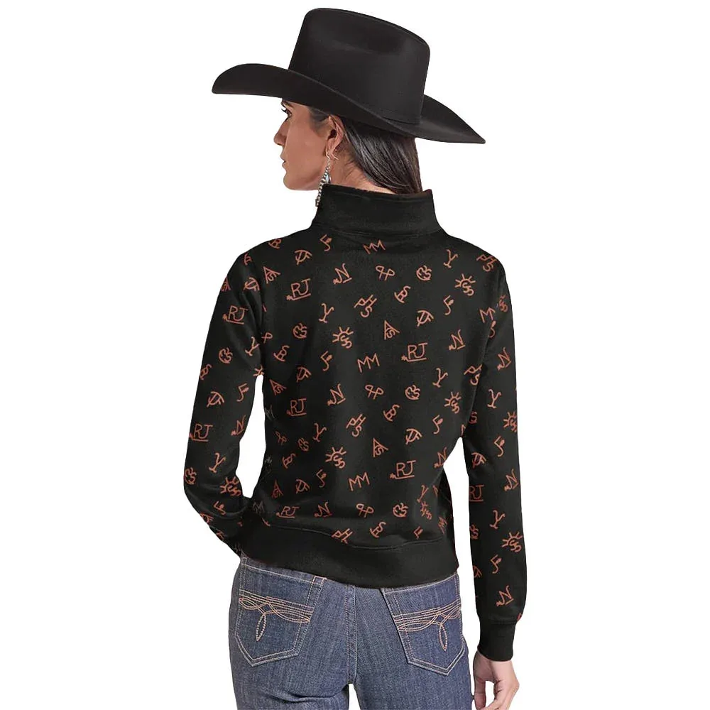 Panhandle Women's Black Ranch Brand Pullover - Image 2