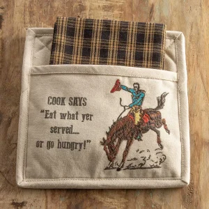 Park Designs Cowboy Cook Pocket Potholder Set