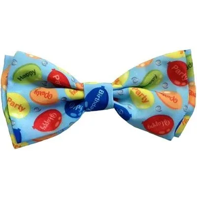 Party Time Bow Tie Blue Large