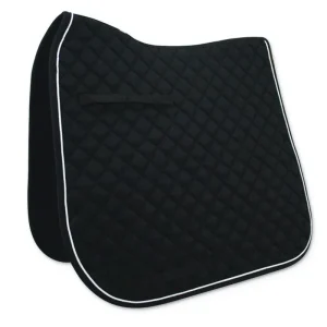 Passport Diamond-Quilted Dressage Pad 23 x43 Bk/Wh