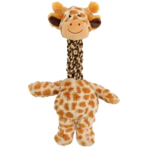 Patchwork Pet Tug & Toss Giraffe Rope Plush Dog Toy