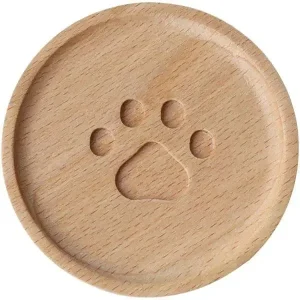 Paw Wooden Coaster