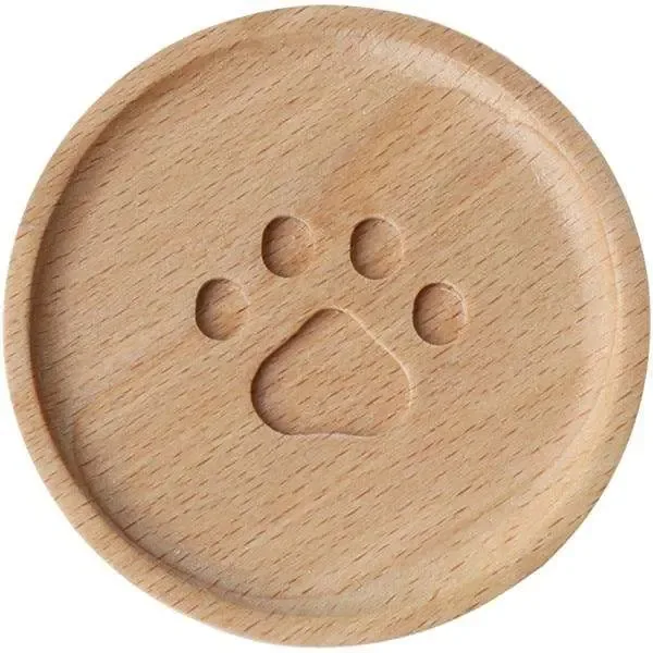 Paw Wooden Coaster