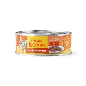 Paws & Claws Adult Salmon Dinner Pate Wet Cat Food, 5.5 oz.