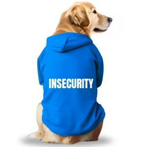 Pawsindia Insecurity Hoodie for Dogs (Blue)