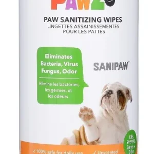 Pawz SaniPaw Wipes 60 Count