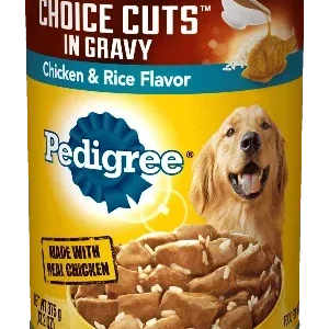 PEDIGREE CHOICE CUTS IN GRAVY Adult Canned Soft Wet Dog Food, Chicken & Rice Flavor