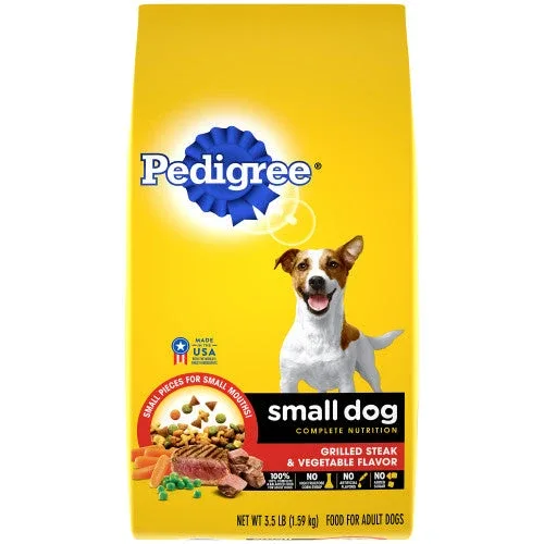 Pedigree Complete Nutrition Small Breed Adult Dry Dog Food Grilled Steak & Vegetable 3.5lb - Image 2
