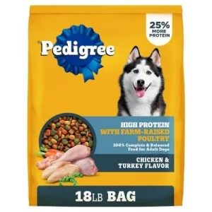 Pedigree Hi Pro Chicken and Turkey Dog Food, 18 lb.