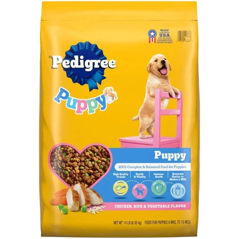 PEDIGREE Puppy Growth & Protection Dry Dog Food Chicken & Vegetable Flavor - Image 2