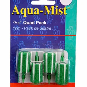 Penn-Plax Aqua-Mist Air Stone Cylinder, Green 12 ct, 0.44 in, 4 ct