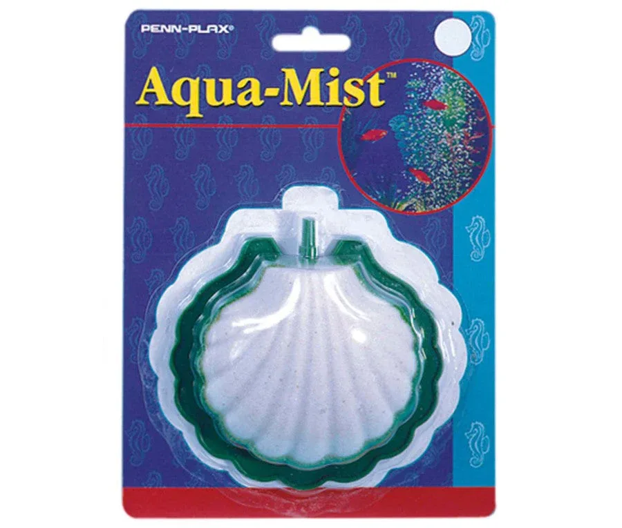 Penn-Plax Aqua-Mist Air Stone Shell, White, Green