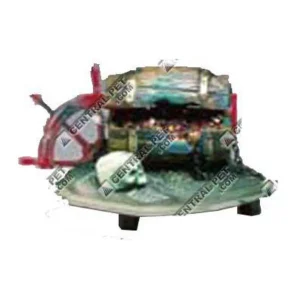 Penn-Plax Barrel of Jewels Air Aquarium Ornament Brown