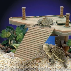 Penn-Plax Bask Platforangem Turtle Pier, Brown Medium