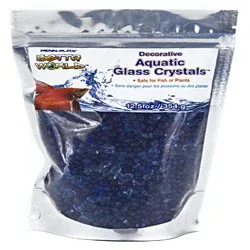 Penn-Plax Betta World Aquatic Glass Crystal Décor Light, Blue, Dark, Blue, 12.5 oz - Image 2