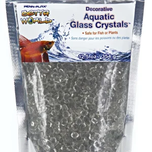 Penn-Plax Betta World Aquatic Glass Crystal Décor, White, 12.5 oz