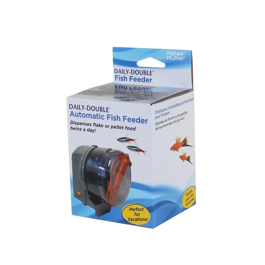 Penn-Plax Daily Double Battery-Operated Automatic Fish Feeder II