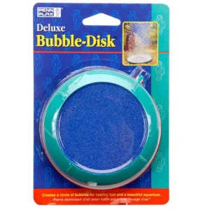 Penn-Plax Deluxe Bubble-Disk Air Stone Green/Blue, 4 in, Medium