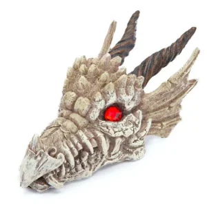 Penn-Plax Dragon Skull Gazer Aquarium Ornament, 3 in, Small