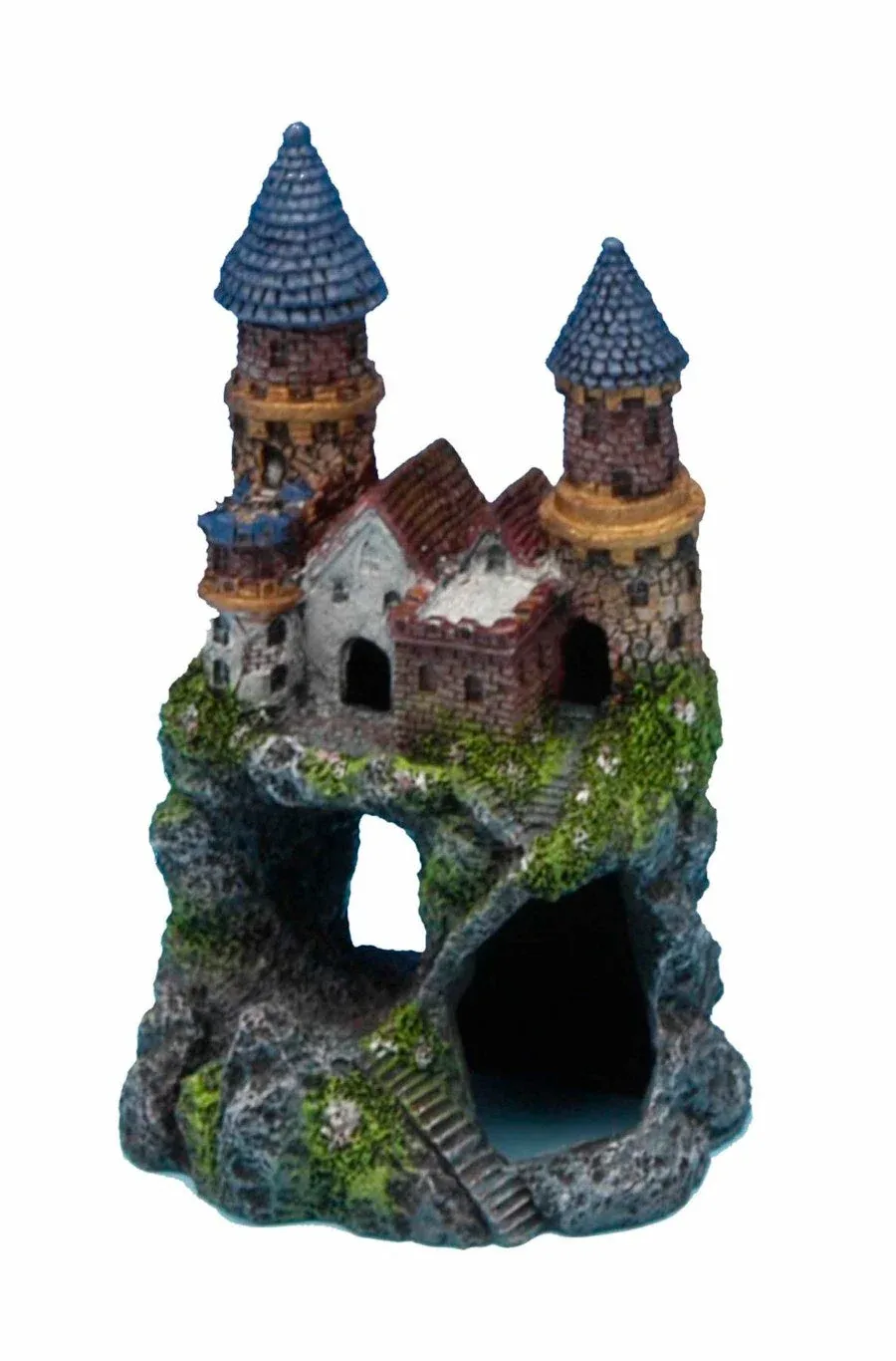 Penn-Plax Enchanted Castle Aquarium Ornament Multi-Color, 5 in, Small