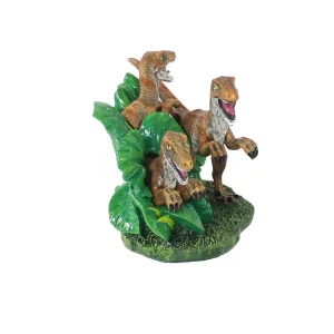 Penn-Plax Jurassic Park Aquarium Velociraptors Decor Mini