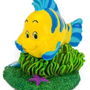 Penn-Plax Officially Licensed Disney's The Little Mermaid Fish Aquarium Ornament - Mini Flounder