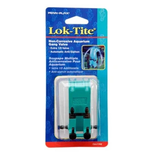 Penn-Plax Plastic Valve for Aquarium Pumps 2-Gang, Green, Black
