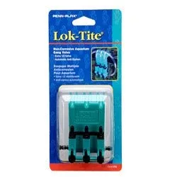 Penn-Plax Plastic Valve for Aquarium Pumps 3-Gang, Green, Black - Image 2